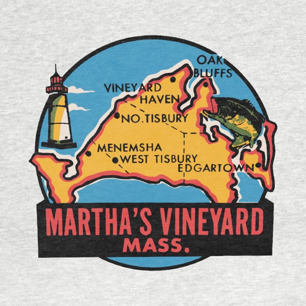 Martha's Vineyard Map by zsonn